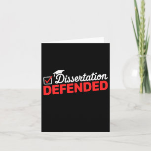 Dissertation verteidigter Phd Graduate Phd Abschlu Karte
