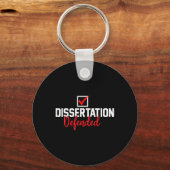 Dissertation verteidigter Phd Graduate Phd Abschlu Schlüsselanhänger (Vorderseite)
