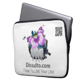 Dissulto - Laptop-Sieb 13" Laptopschutzhülle (Vorderseite Links)