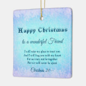 Distance Happy Christmas Friend Keramik Ornament (Links)