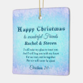 Distance Happy Christmas Friends Keramik Ornament (Links)