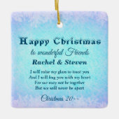 Distance Happy Christmas Friends Keramik Ornament (Vorderseite)