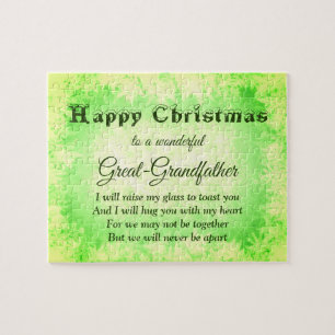 Distance Happy Christmas Großvater Puzzle