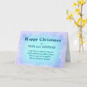 Distance Happy Christmas Mama und Stepdad Karte (Gelbe Blume)