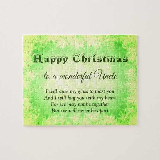 Distance Happy Christmas Onkel Puzzle (Horizontal)