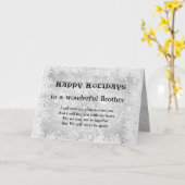 Distance Happy Holidays Bruder Gruß Karte (Gelbe Blume)