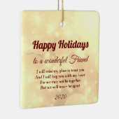 Distance Happy Holidays Friend Keramik Ornament (Rechts)