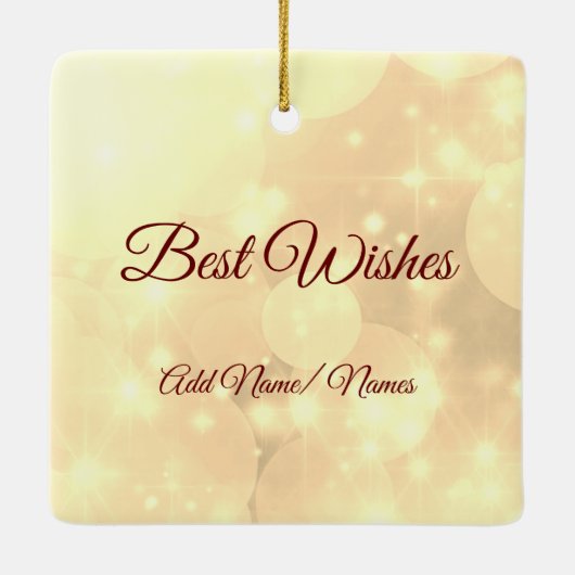 Distance Happy Holidays Friend Keramik Ornament (Rückseite)