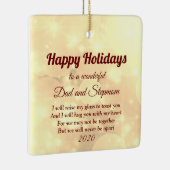 Distance Happy Holidays Vater und Stepama Keramikornament (Rechts)