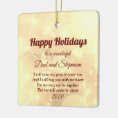 Distance Happy Holidays Vater und Stepama Keramikornament (Links)