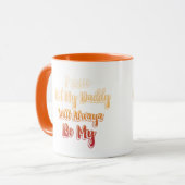 Distance Long Distance Father Daughter Papa Coffee Tasse (Vorderseite Links)