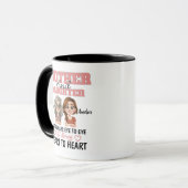 Distance Mother Daughter Love Heart to Heart Tasse (Vorderseite Links)