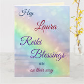 Distance Reiki wird gut grüßen Karte (Gelbe Blume)