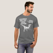 Distance Time Raptor Velociraptor Equation  Fun T-Shirt (Vorne ganz)