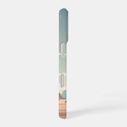 Distant Fuel Stop iPhone 16 Hülle (Rechte Seite)