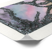 Distant Sunset Poster (Ecke)