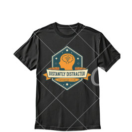 Distantly Distracted – Vintage Sarcastic Mental He T-Shirt