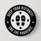 Distanz behalten button (Vorderseite)