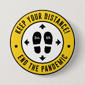 Distanz behalten button (Vorderseite)