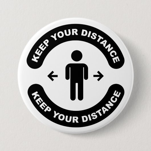 Distanz behalten button (Vorderseite)