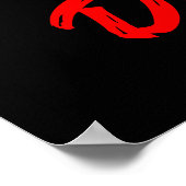 Distanz behalten poster (Ecke)