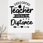 Distanz des Lehrers Poster (Küche)