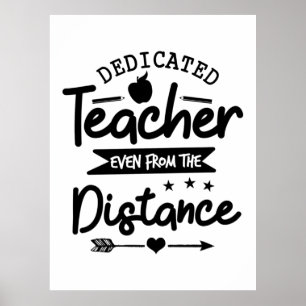 Distanz des Lehrers Poster