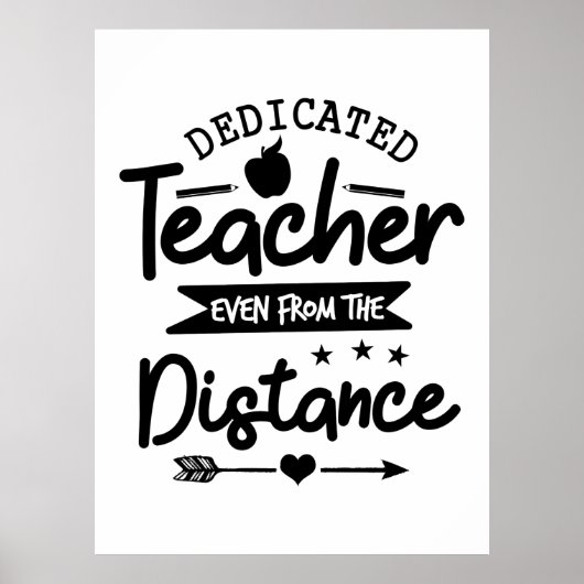 Distanz des Lehrers Poster (Vorne)