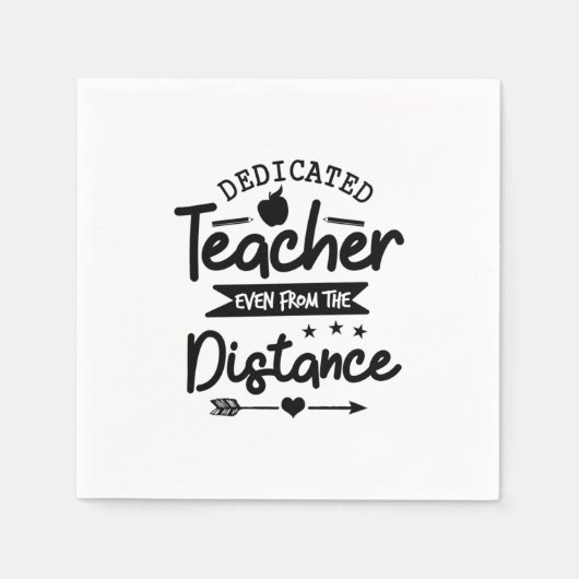 Distanz des Lehrers Serviette (Vorderseite)