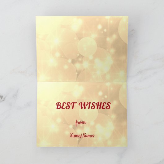 Distanz Happy Birthday Daughter Card Karte (Innenseite)