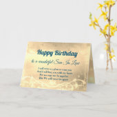 Distanz Happy Birthday Son in Law Card Karte (Gelbe Blume)