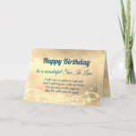 Distanz Happy Birthday Son in Law Card Karte<br><div class="desc">Luxury Gold Distance glücklich Geburtstag Sohn im Gesetz personalisiert Grußkarte.</div>