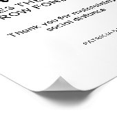 Distanz macht das Herz zu einem Schriftzeichen Poster (Ecke)