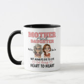 Distanz Mutter Tochter Liebe Herz zu Herz Tasse (Links)
