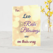 Distanz Reiki erhalten gute Grüße Karte (Gelbe Blume)