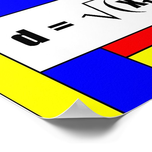 Distanzformel Poster (Ecke)