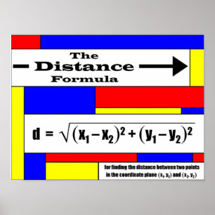Distanzformel Poster