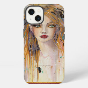 Distanzierte schöne Frau Fantasie Abstrakte Kunst iPhone 13 Hülle