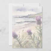 Distel-Aquarell-Einladung Einladung (Rückseite)