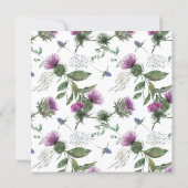 Distel Botanische Farbpalette Karte (Rückseite)