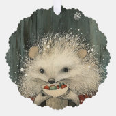 Distel der Igel | Waldlaunen Ornament Karte (Vorderseite)
