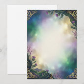 Distel Einladung mit eigenem Text (Vorne/Hinten)