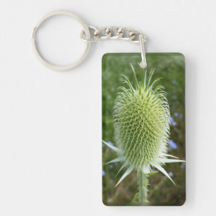 Distel im Sommerlicht Schlüsselanhänger