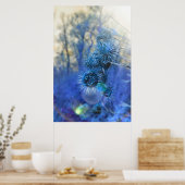 Distel in Lila Poster (Küche)
