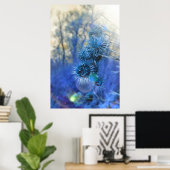 Distel in Lila Poster (Heimbüro)
