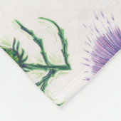 Distel mit einer Drehung von Tartan Fleecedecke (Ecke)