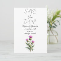 Distel Schottische Blumen Rustikale Hochzeit