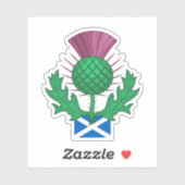 Distel Schottland Aufkleber (Blatt)
