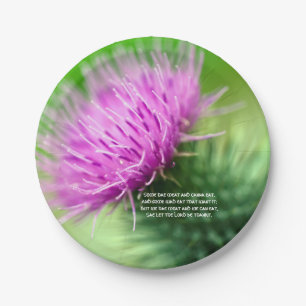 Distel und Selkirk Anmut-Pappteller Pappteller