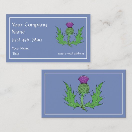 Distel Visitenkarte (Vorne/Hinten)